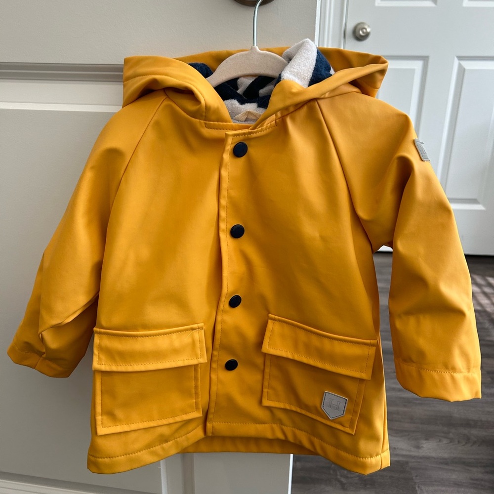 Yellow Raincoat toddler size 18-24 months